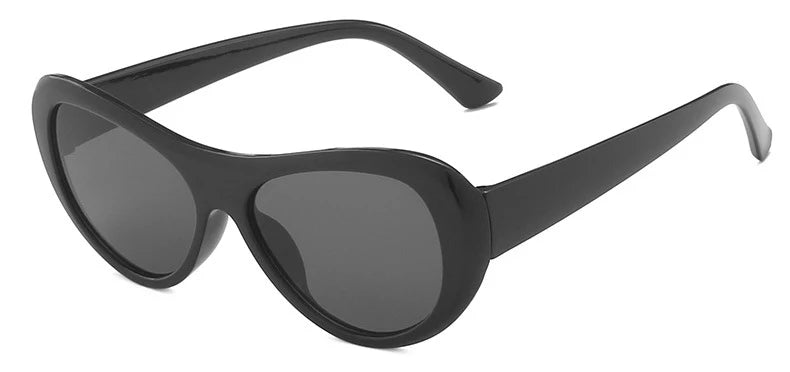 Clout Goggles Kurt Cobain Sunglasses Men Vintage Oval Glasses Retro Female Male Eyewear UV400 Fashion Trendy Shades for Outdoor Driving Travel Beach Anti Glare Eye Protection Classic Style Unisex Sun Glasses sunglasses women