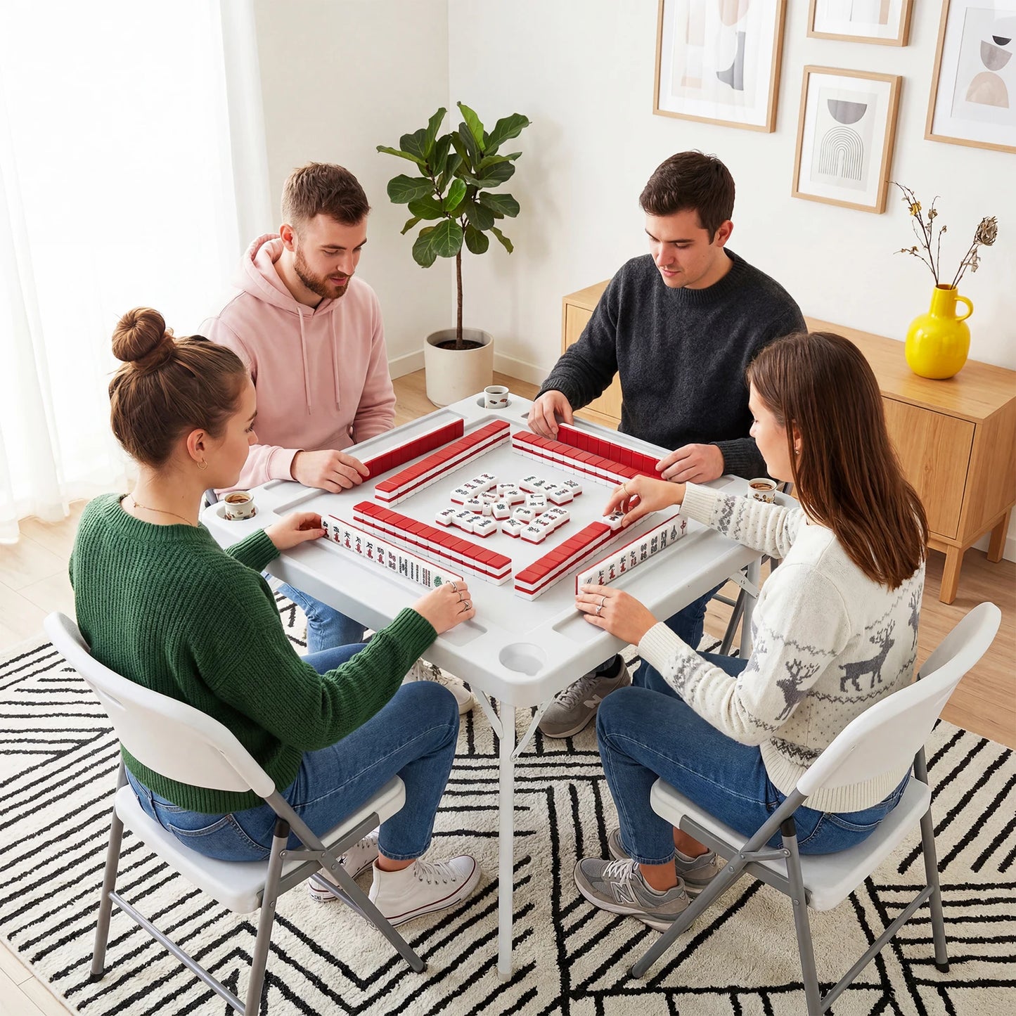 Heavy Duty Portable Folding Card Table For Outdoor Gaming