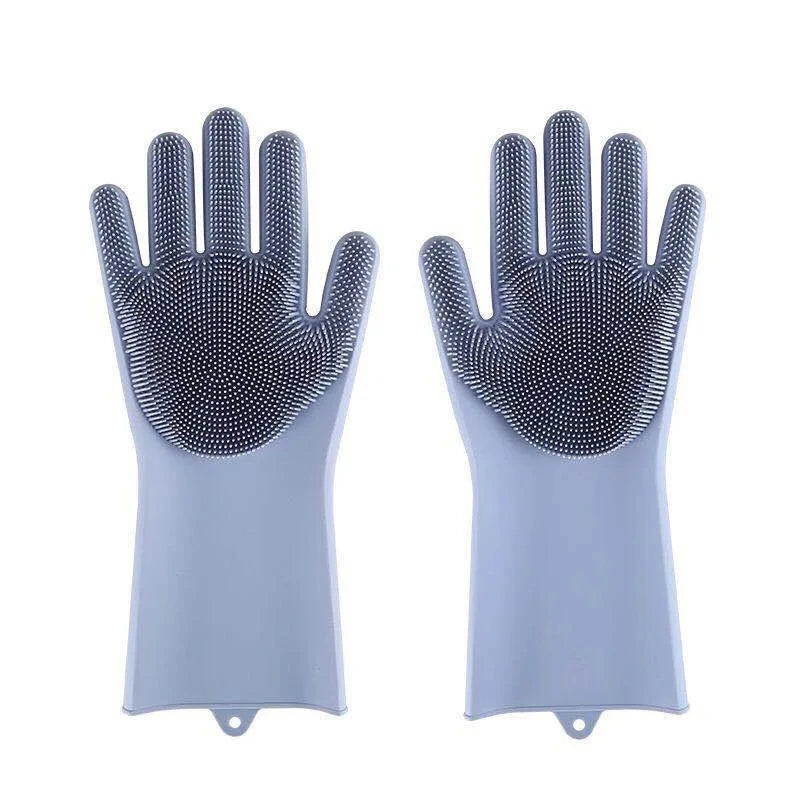 Silicone Pet Grooming Cleaning Gloves For Dogs And Cats
