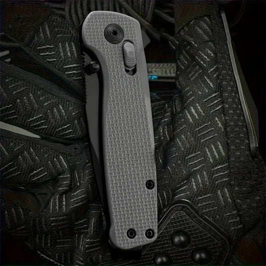 Folding Knife with Manual Lock Anti-Slip Grip Thumb Studs EDC Camping Knife Survival Outdoor Black/Olive Green/Orange Multitool