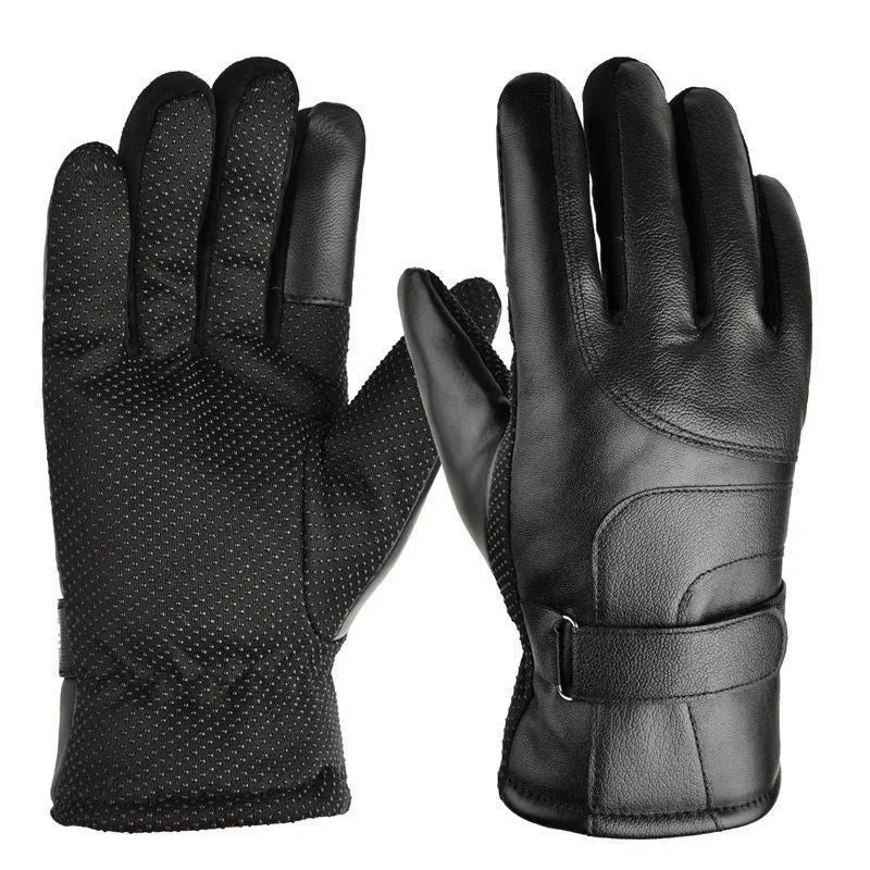 Gloves Touch Screen Cold Resistant Fleece Lined Full Finger Riding Mitt Windproof Waterproof Men Motorcycle Ski Outdoor