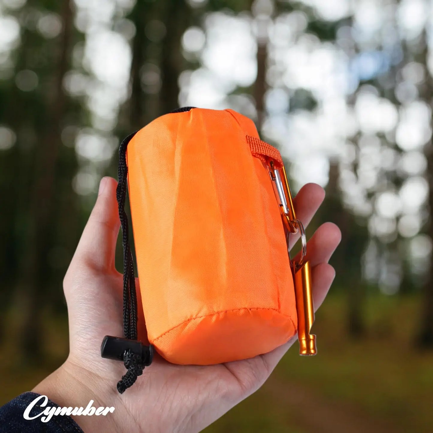 2-Pack Emergency Sleeping Bag | Survival Shelter Bag, Polyethylene Thermal Emergency Blanket, Lightweight Portable Shelter for Camping, Hiking, Outdoor Activities, Backpacking