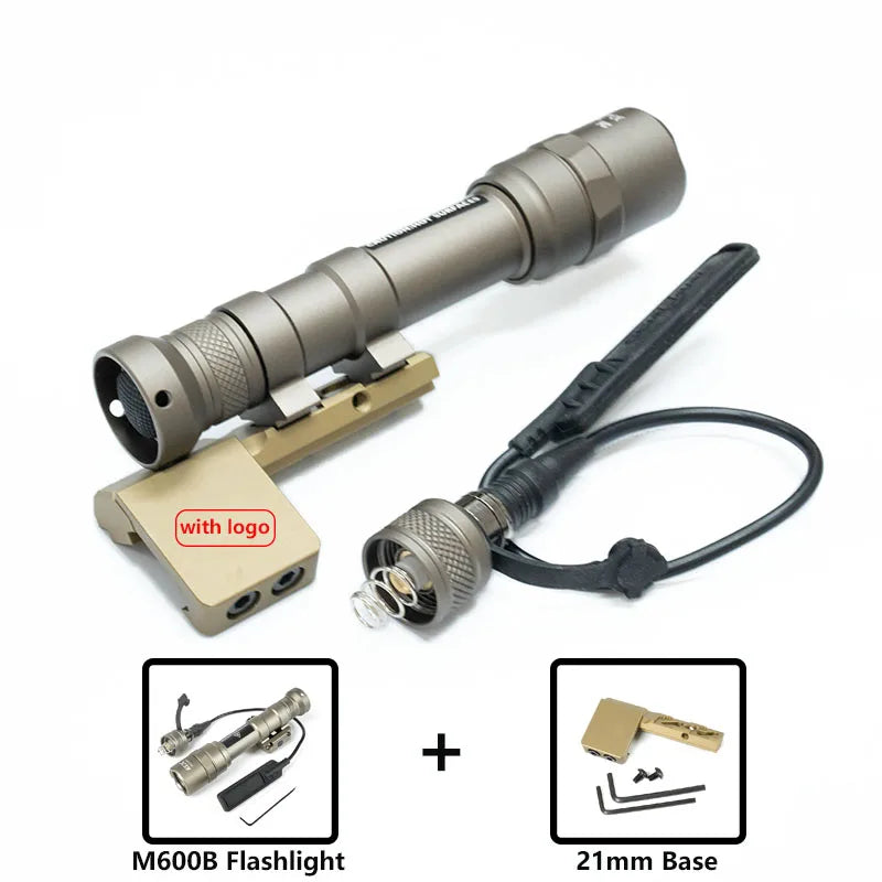 Tactical M300 M60 LED Flashlight for Airsoft with MLOK Mount