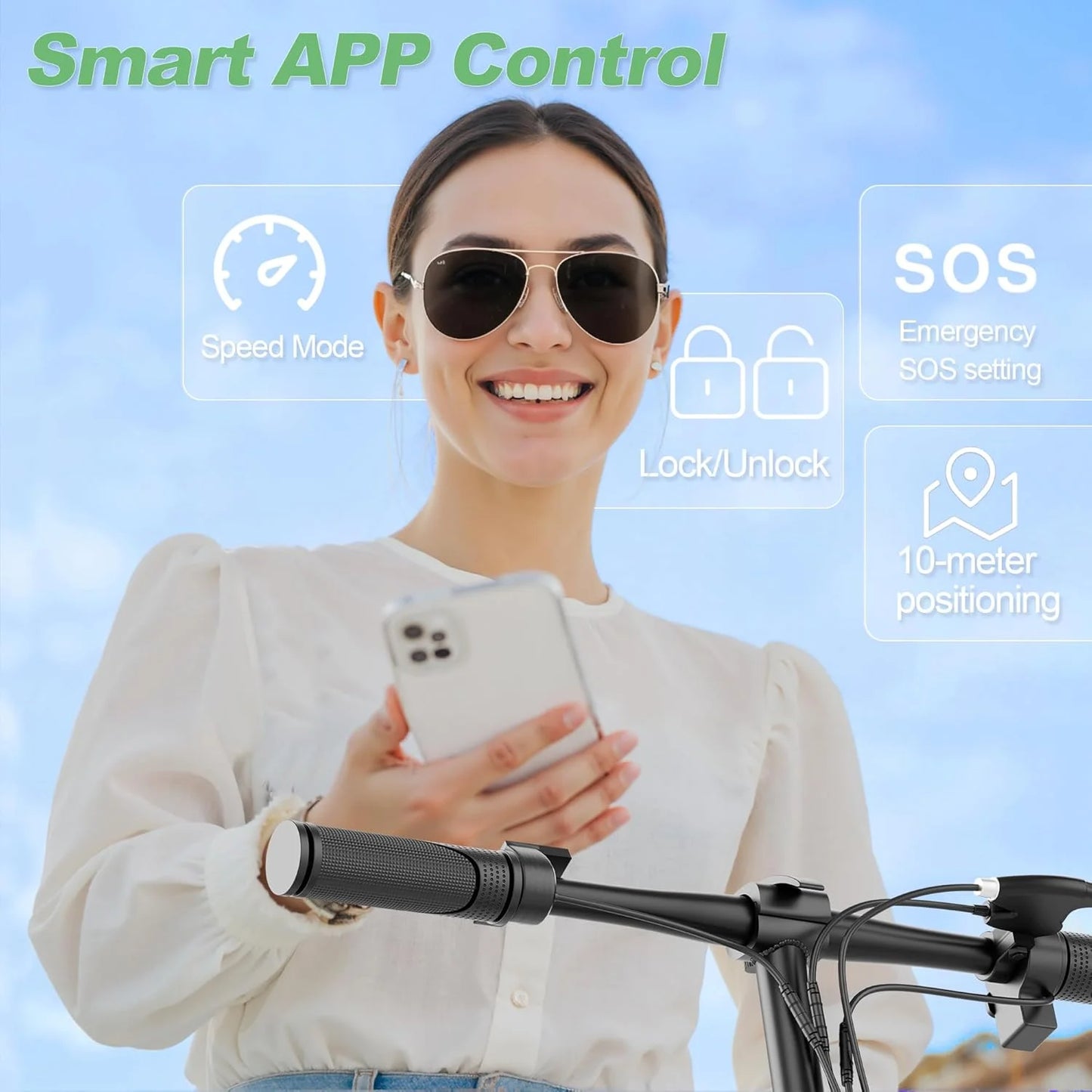 2026 New14inch Electric Bicycle 10.4AH Battery 28Miles Max Range 22MPH Max Speed Shock Absorption Foldable Adult Ebike
