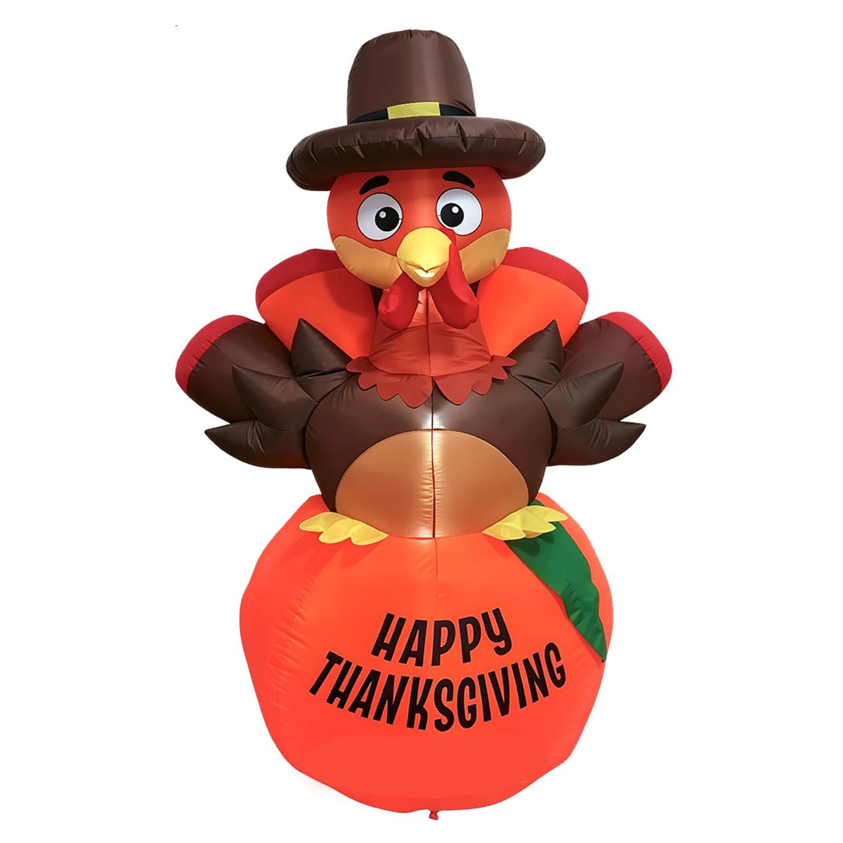 HiMISS Thanksgiving Pumpkin Turkey Inflatable Yard Decor With LED Lights