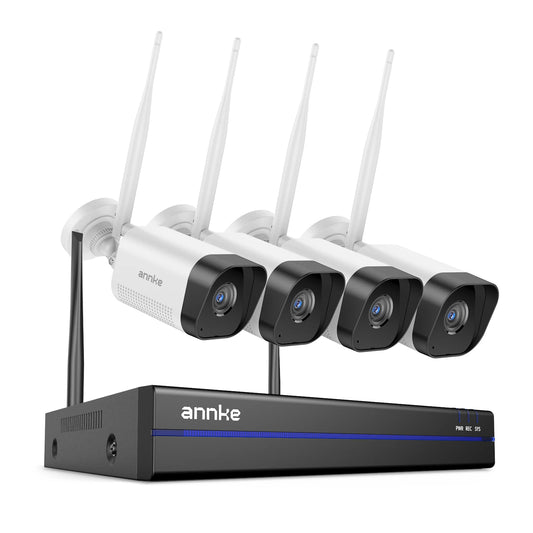 ANNKE Wireless Surveillance System With 5MP NVR And 3MP Cameras