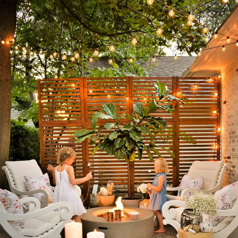 Led Globe String Lights - Outdoor Globe String Lights - 64ft String with G40 Globe Clear Bulb for Backyard Patio Christmas Decor