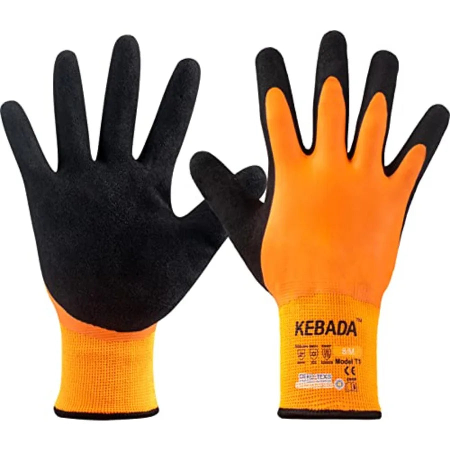 T1 Waterproof Winter Work Gloves for Men and Women, Insulated Work Gloves for Men Cold Weather, Warm Freezer Gloves
