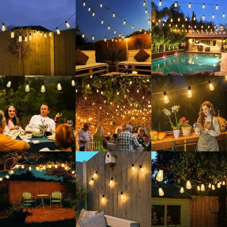 Solar String Lights LED Shatterproof Waterproof Outdoor Garden Patio Decor