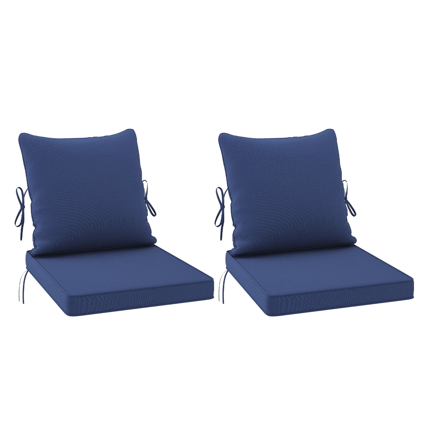 FARINI Outdoor Chair Cushions Set Of 2 With Removable Covers For Patio Furniture