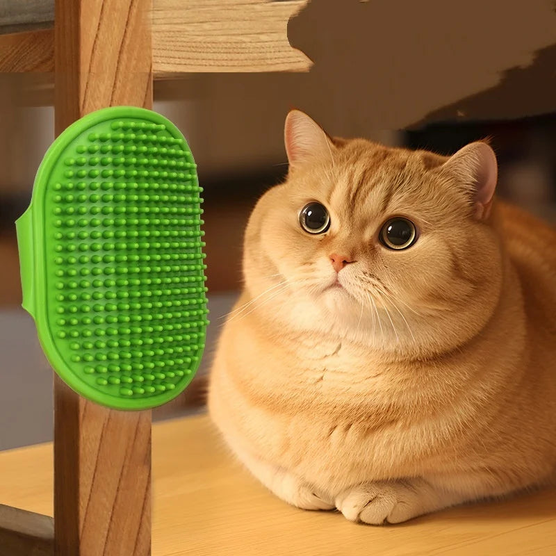 Soft Rubber Pet Bath Brush Grooming Massage Glove For Dogs