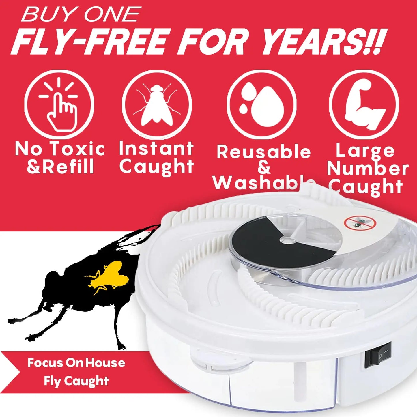 USB Electric Fly Trap Insect Killer Indoor Outdoor Use
