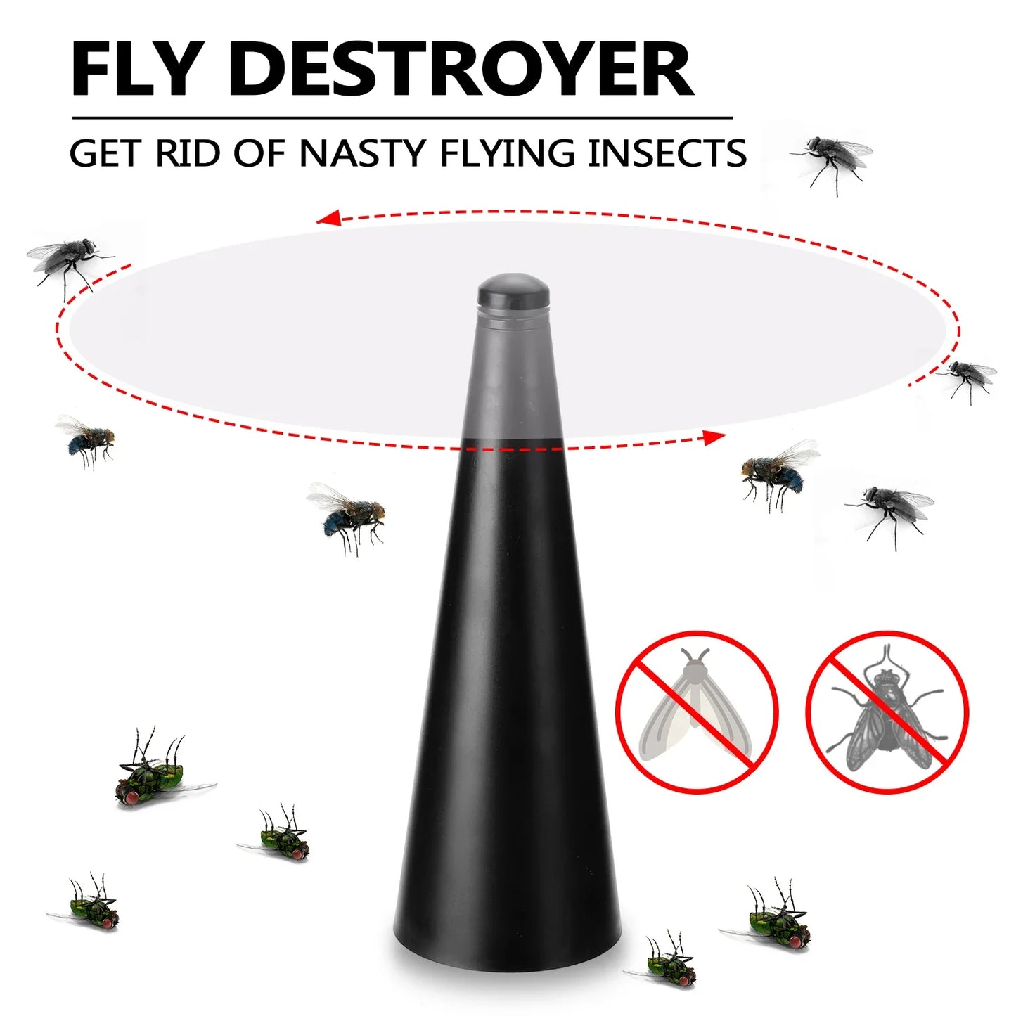 Outdoor Fly Repellent Table Fan With 360 Degree Rotation