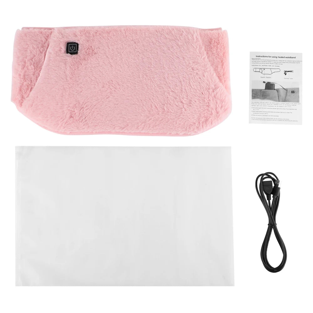 3 Levels Electric Graphene Heating Pad Cold-Proof Uterine Belt Cold-Proof Hand Waist Warming Pad USB Recharging Abdominal Warmer