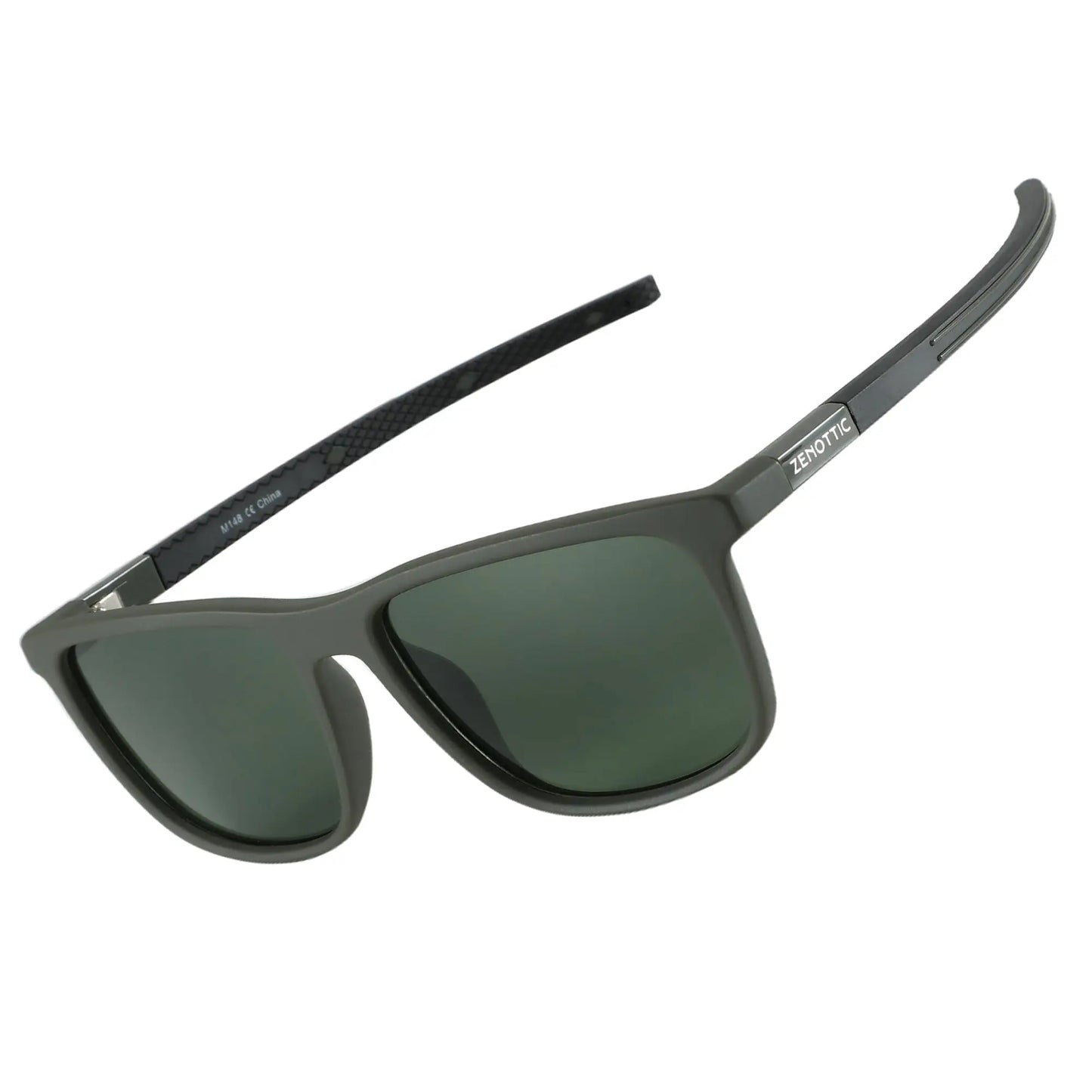 ZENOTTIC Polarized Square Sunglasses for Men - Lightweight TR90 Frame 100% UV Blocking Shades for Driving Fishing Golf Sports