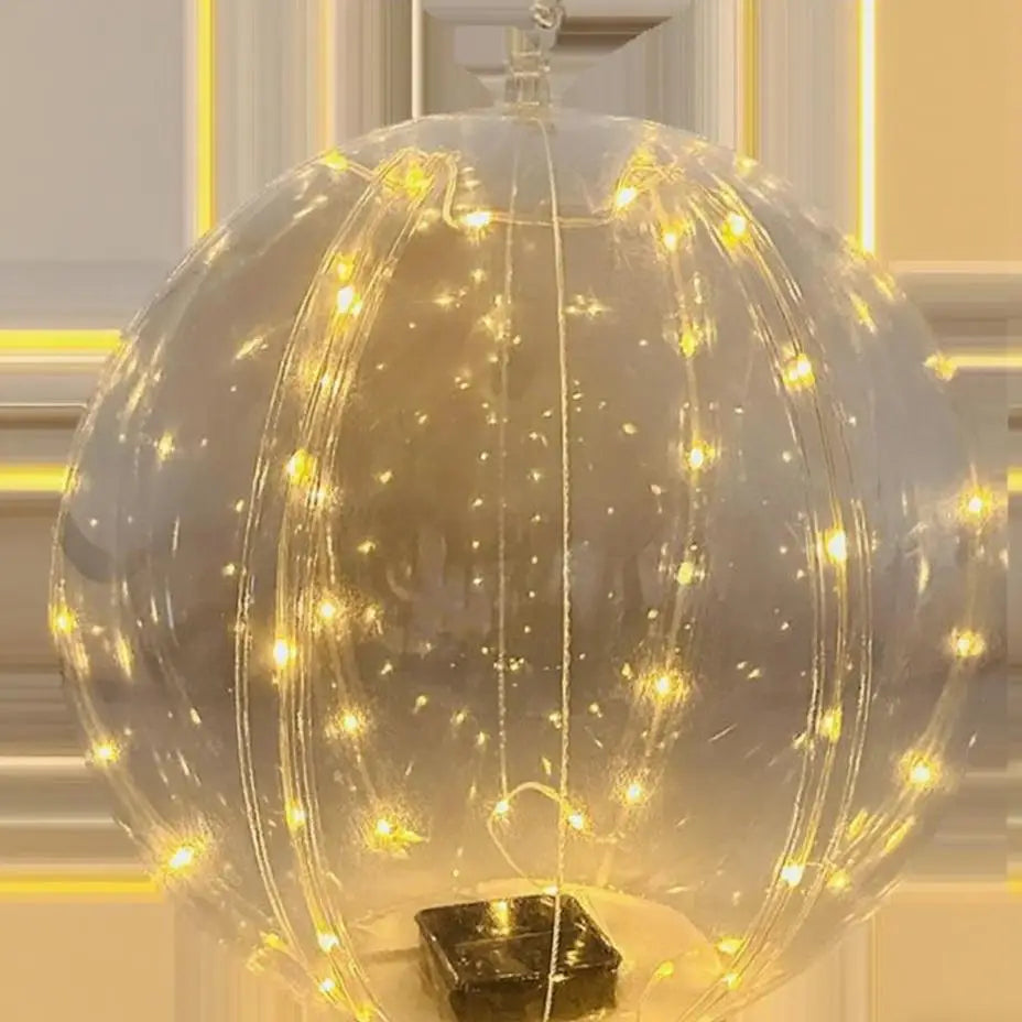 Solar LED Floating Pool Balls Inflatable Outdoor Decor Lights