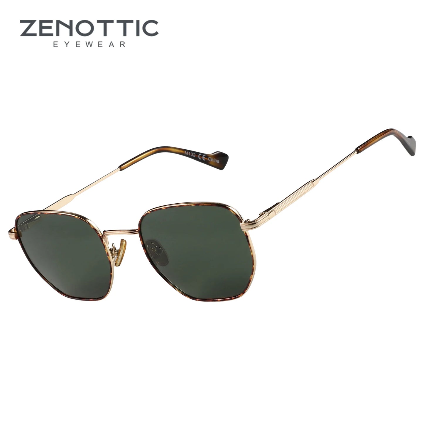 ZENOTTIC Sunglasses for Men Women -  Hexagon Polarized UV Protection Metal Frame Fashion Sun Glasses for Driving