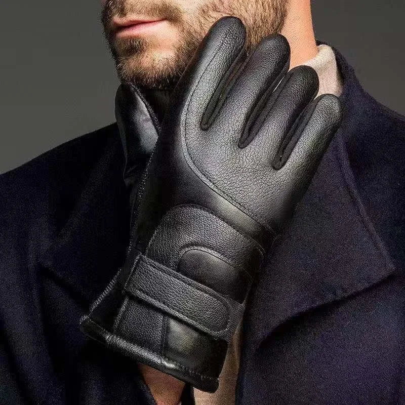 Gloves Touch Screen Cold Resistant Fleece Lined Full Finger Riding Mitt Windproof Waterproof Men Motorcycle Ski Outdoor