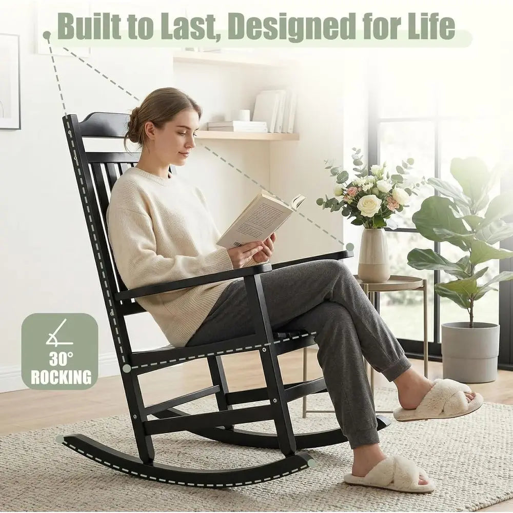 Weather-Resistant Outdoor Rocking Chairs Set For Porches And Patios