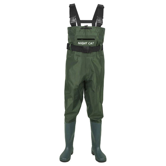 Night Cat Waterproof Chest Wader With Boots Unisex Breathable