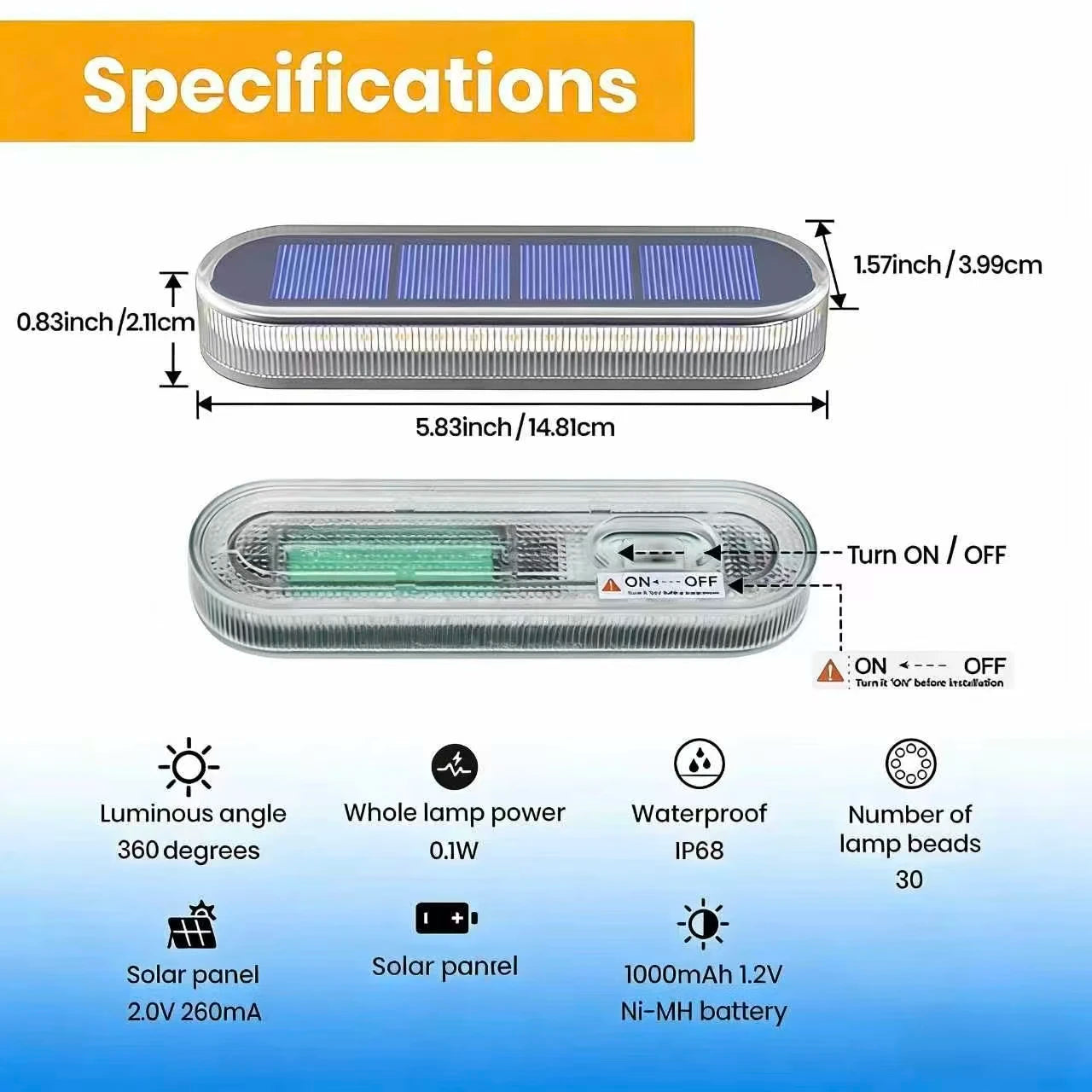 5 Years Lifespan 4 Pack Solar LED Deck Lights Blue Auto On/OFF Outdoor Waterproof IP68 Anti-pressure 5 tons Solar Garden Step Lights for Stairs Fence Yard Patio Pathway