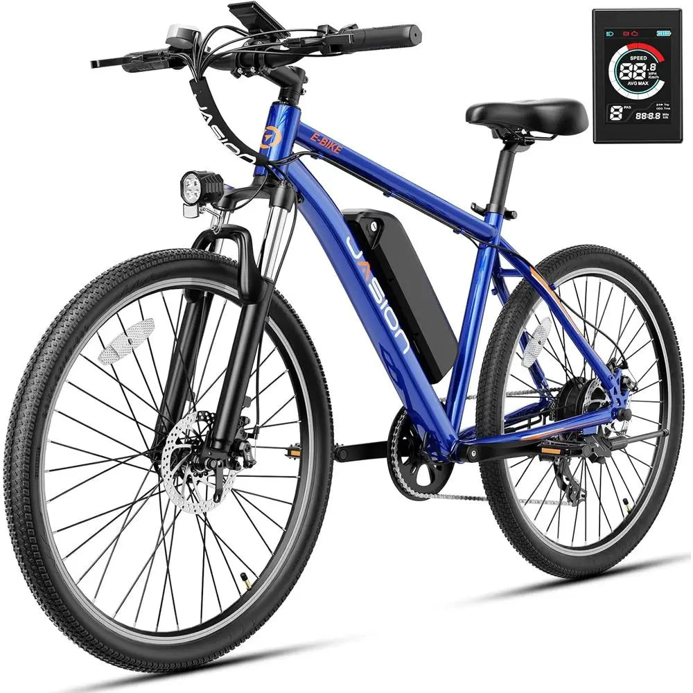 1000W Peak Brushless Motor Electric Mountain Bike, 40 Miles Range, 20MPH, 500Wh Removable Battery, 7-Speed, 26 Tires, Front Susp