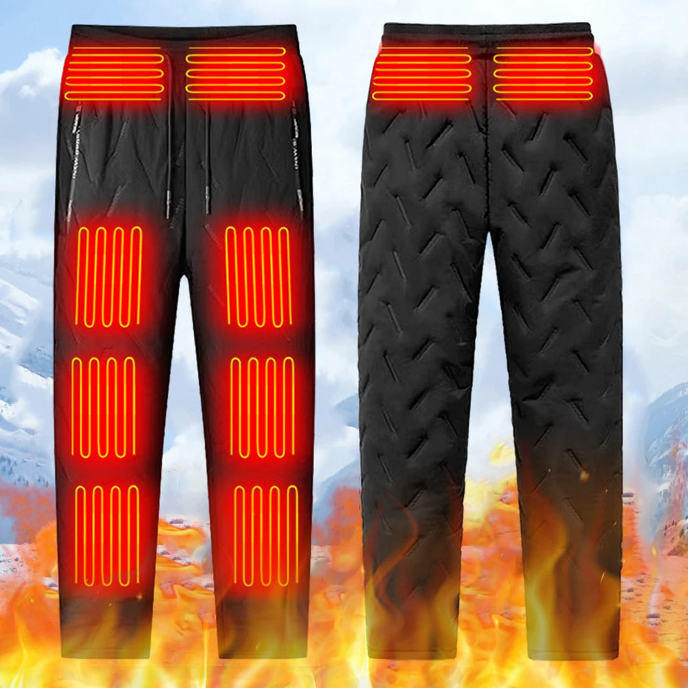 Unisex Heating Trousers 10 Heating Zones Electric Thermal Trousers 3 Temperature Modes Waterproof Winter Outdoor Must Have