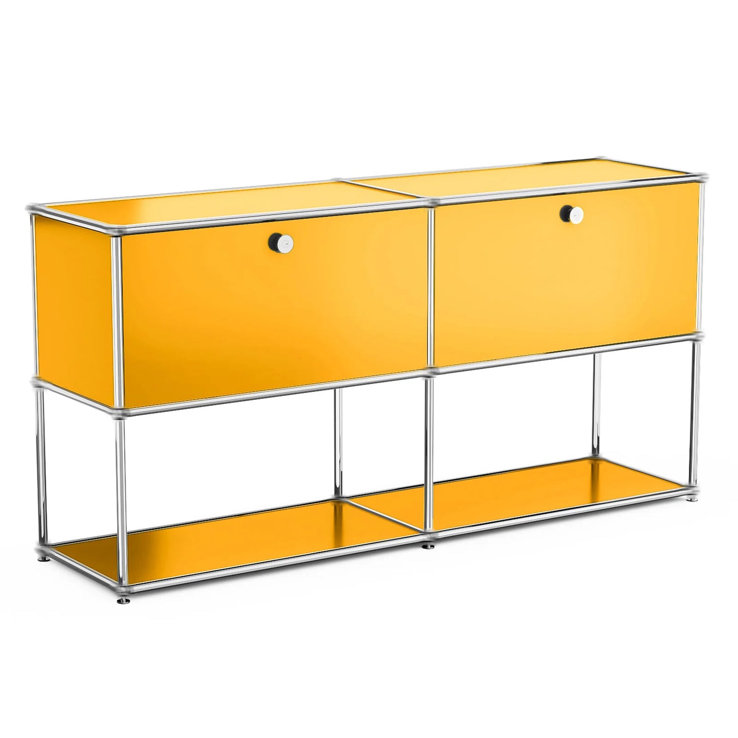 Storage Cabinet Stainless Steel Modern TV Stand Organizer