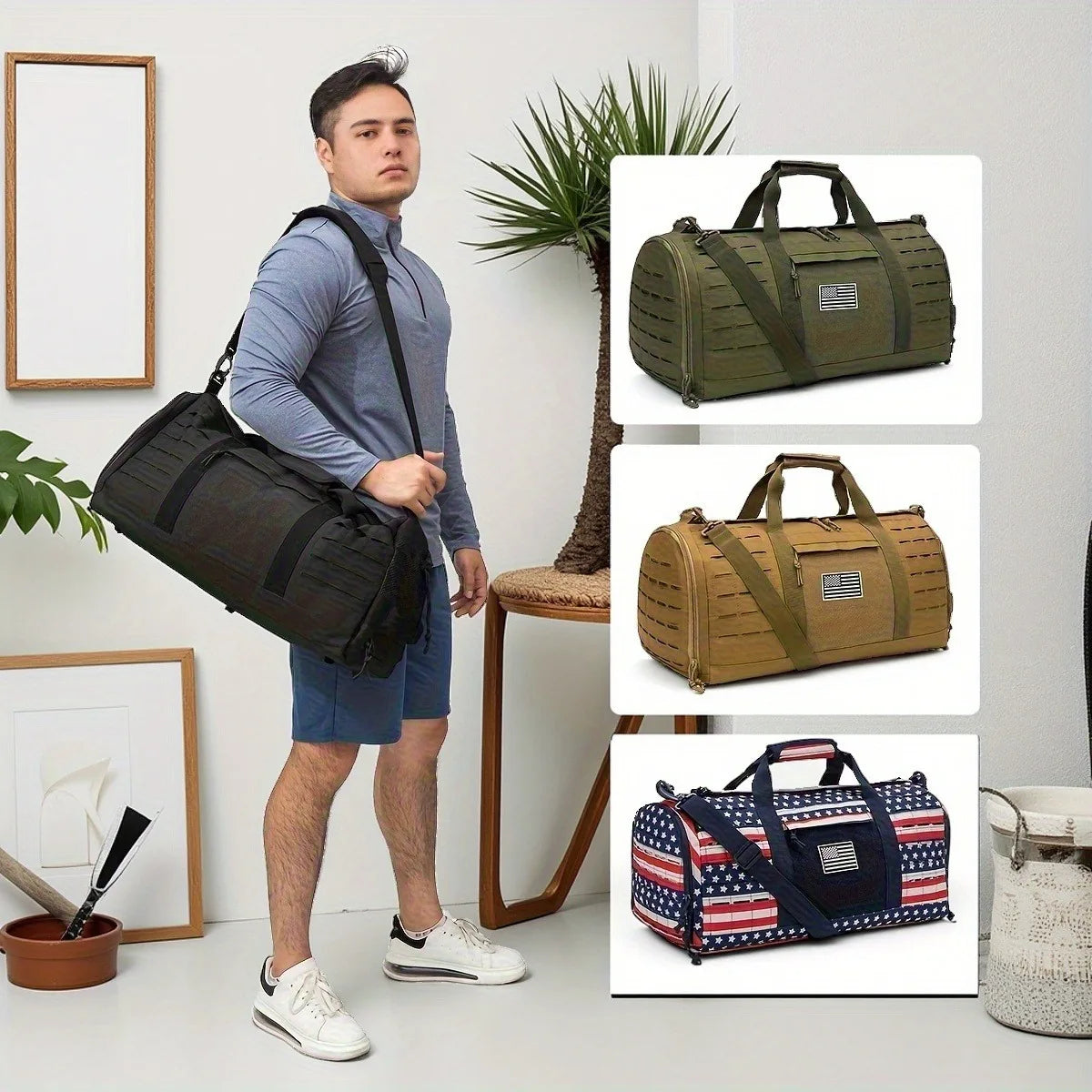 ReFire Gear Duffle Gym Bag For Travel And Training