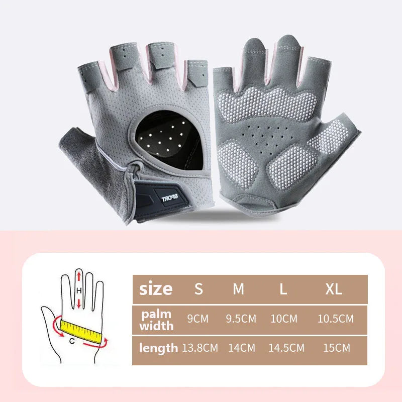 Men's and Women's Cycling Anti Slip Gloves Breathable and Wear-resistant Outdoor Sports Gloves Gym Exercise Wristband Covers