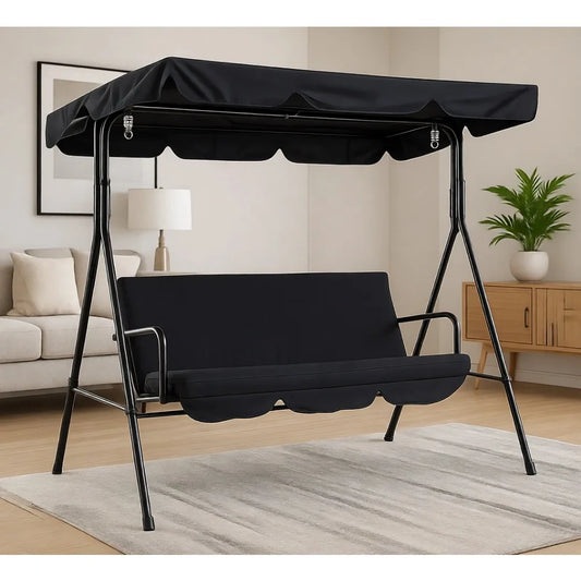 Waterproof UV-protective Swing Canopy Replacement for Outdoor Patio