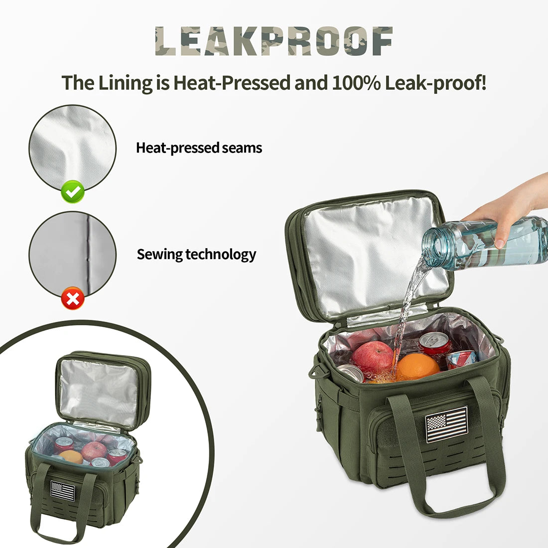 ReFire Gear Tactical Insulated Lunch Box With MOLLE Webbing