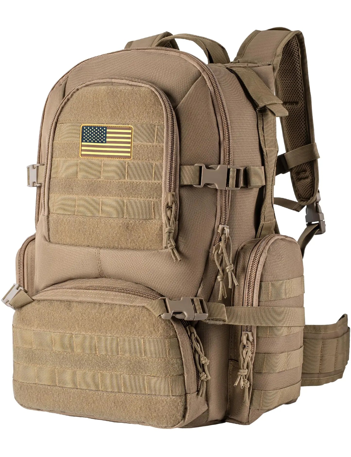 50L Tactical Backpack Military Style Camping Hiking Rucksack With Molle System