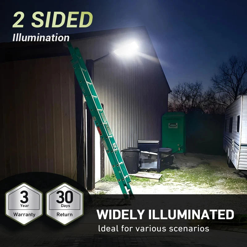 2 Pack Solar Street Light Outdoor, 4000W LED Solar Powered Flood Light with Remote Control, Motion Sensor Dusk to Dawn Security Lighting, IP66 Waterproof for Yard Driveway Garden Deck Garage