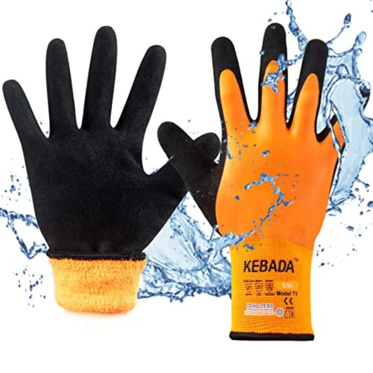 T1 Waterproof Winter Work Gloves for Men and Women, Insulated Work Gloves for Men Cold Weather, Warm Freezer Gloves