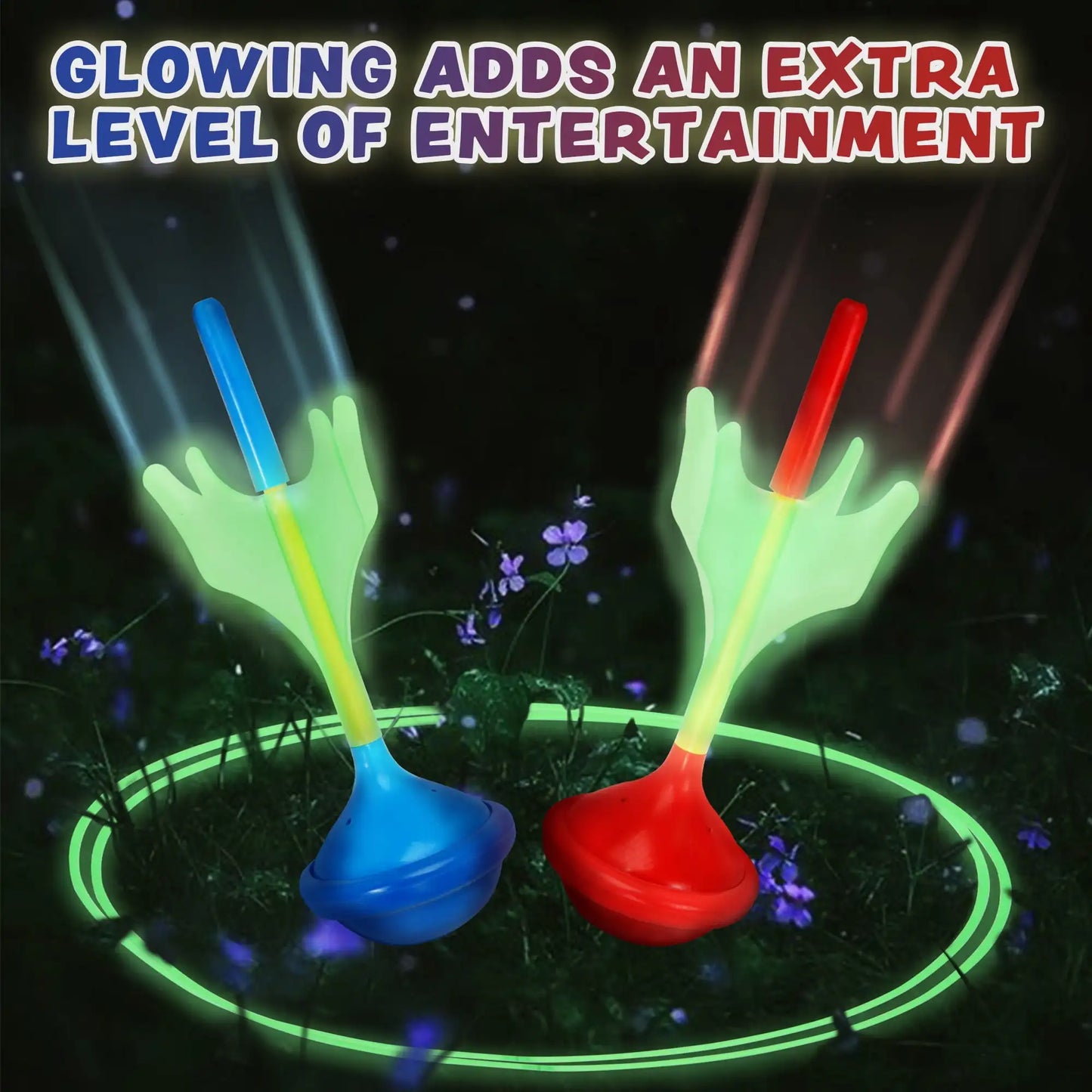 Joyfy Glow In The Dark Lawn Darts Set For Outdoors
