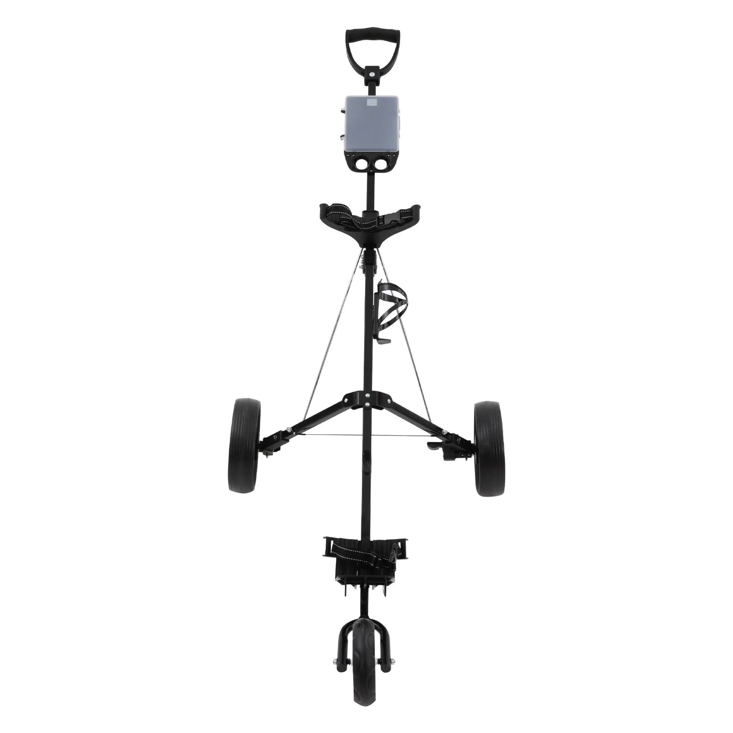 Three Wheel Golf Push Cart Folding Aluminum Frame Cup Holder