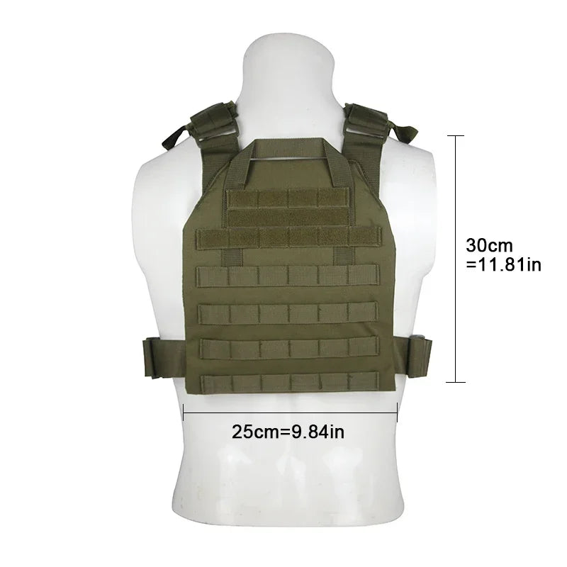 Military Tactical Vest Airsoft Molle Plate Carrier Vest Outdoor Training