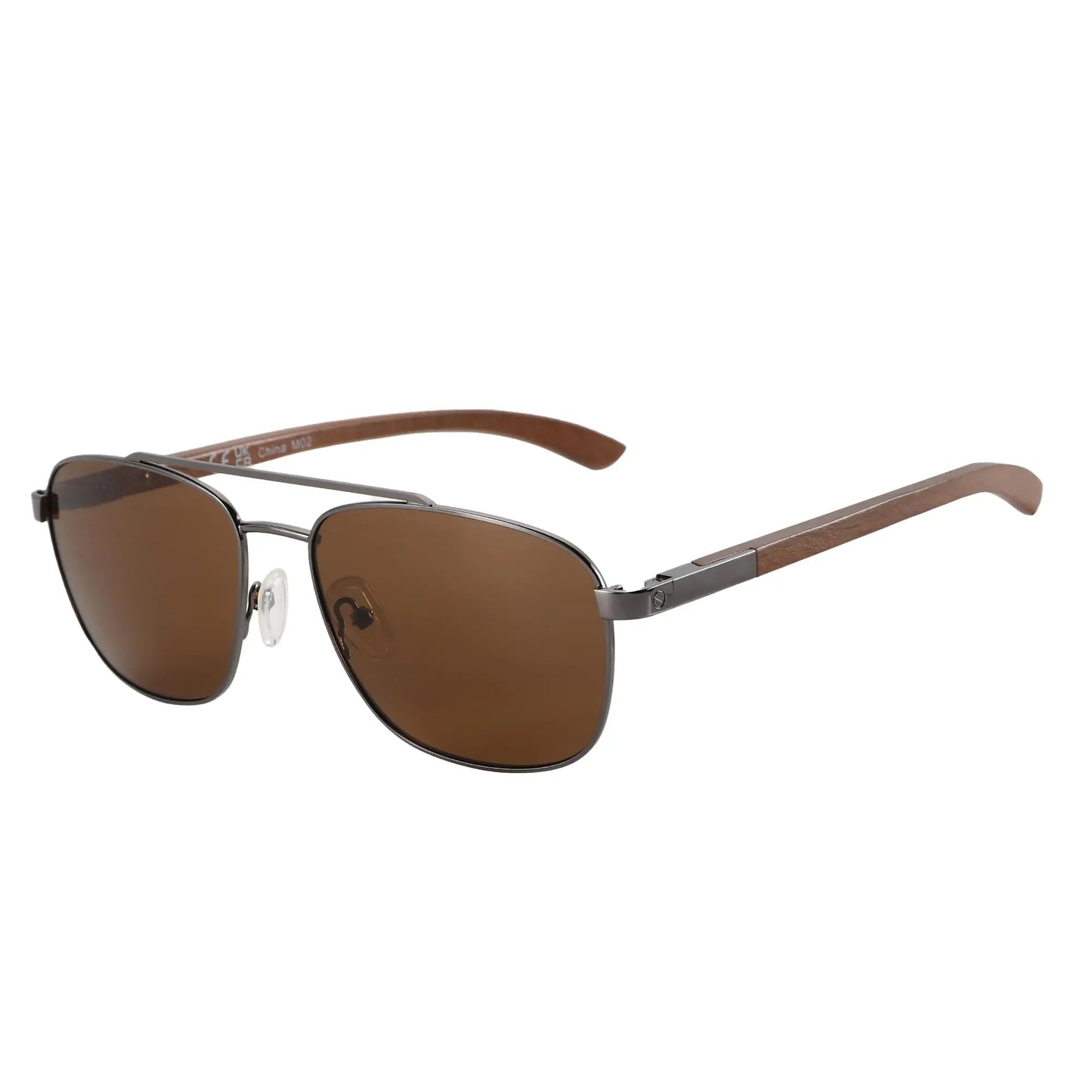ZENOTTIC Polarized Sunglasses for Men Aviator Wood  100% UV Protection Fishing Driving Golf Sun glasses