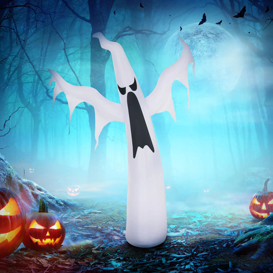 HOMCOM Inflatable Halloween Ghost Outdoor Decoration