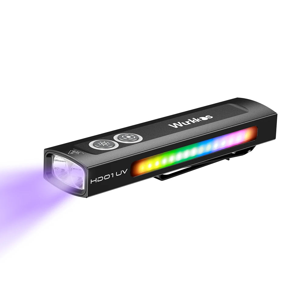 Wurkkos HD01 UV Multifunction EDC Flashlight 1200 Lumen 365nm