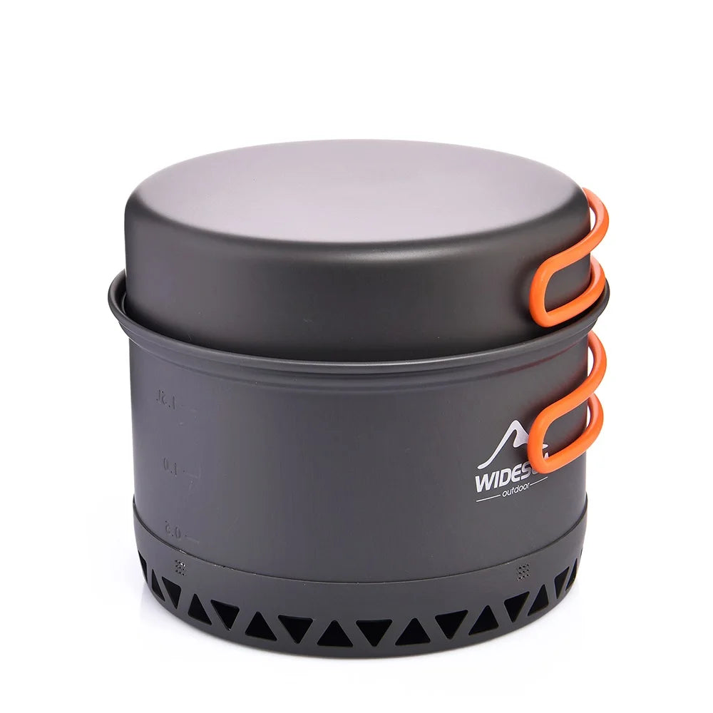 Widesea Outdoor Camping Cookware Set With Pots Kettle Cups