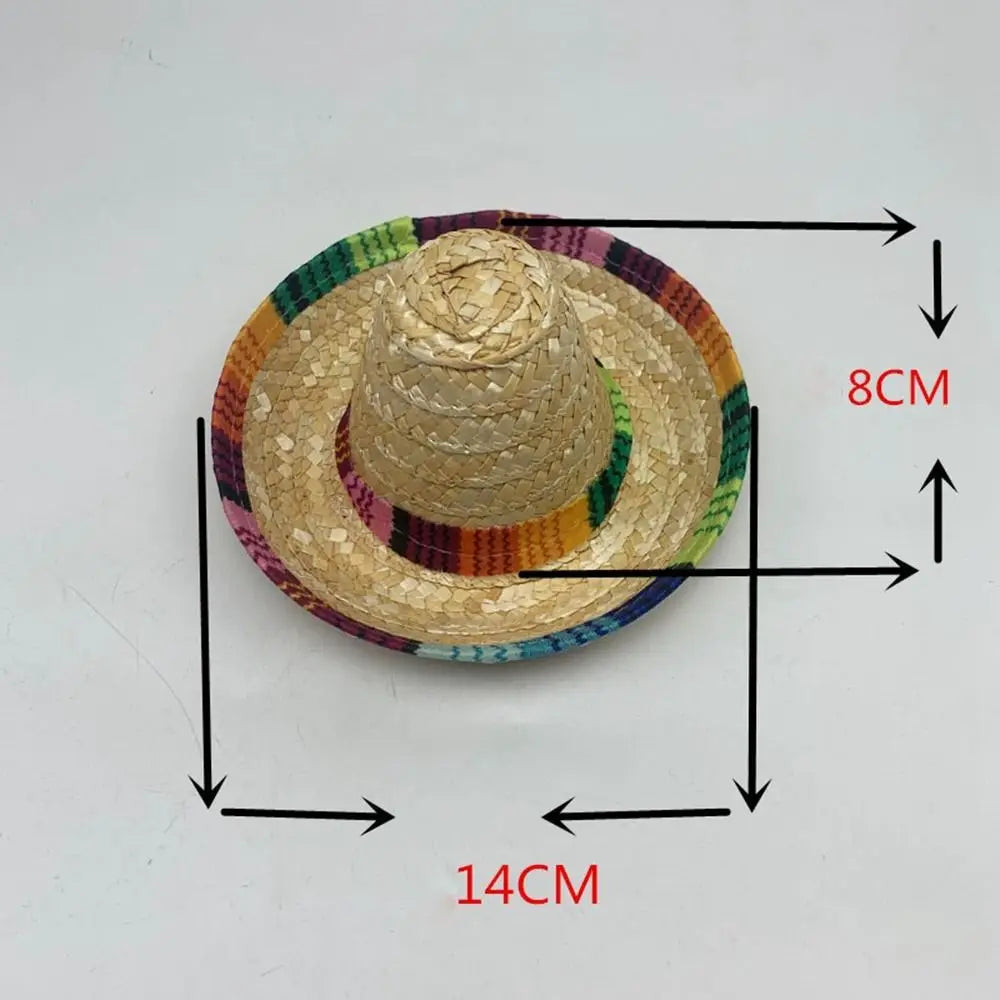 Unisex Mexican Beach Hat Sunscreen 14cm/22cm/35cm/43cm Sunscreen Hat Children's Performance Flavors Halloween Hat