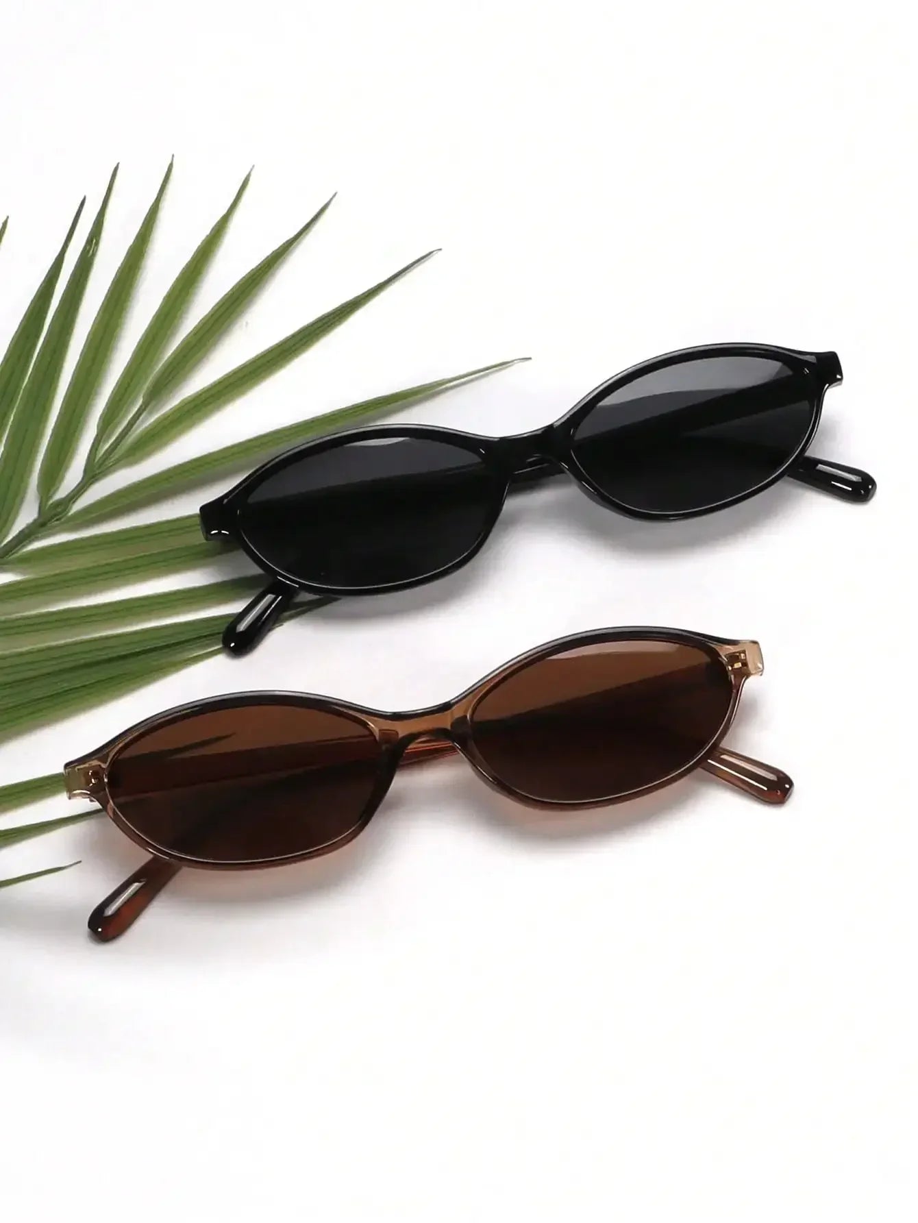 1pc Fashion Small Frame Oval Fashion Glasses Personalized Versatile Vintage Women's Glasses Summer Travel Holiday Beach