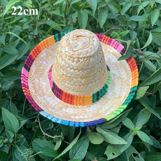 Unisex Mexican Beach Hat Sunscreen 14cm/22cm/35cm/43cm Sunscreen Hat Children's Performance Flavors Halloween Hat