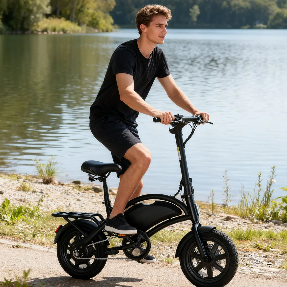 【1 Year Warranty】DYU D3F Electric Bicycle Peak 500W Motor 36V7.8AH Lithium Battery Electric Bike,20mph city E-bike UL2849