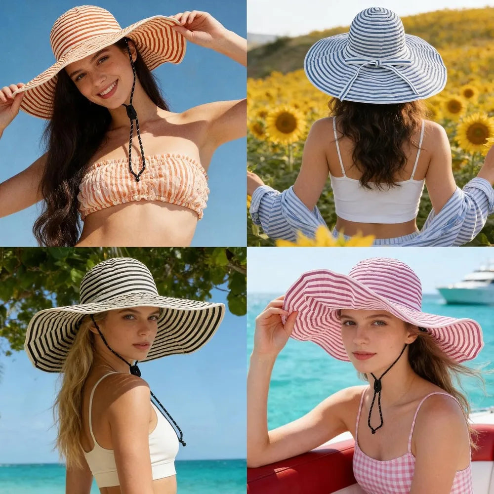 Wide Brim Sun Hat for Men Women with UPF 50+ Protection for Fishing Hiking Beach