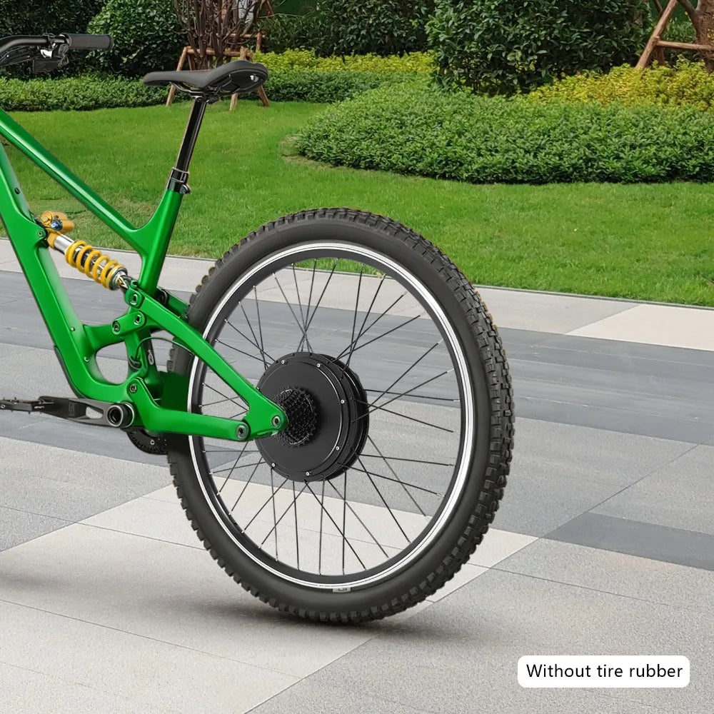Ebike Conversion Kit, 700C 48V 1000W Brushless Motor, Electric Bicycle Wheel Rear, Aluminum Alloy Frame, High Load 264lbs, Safety Brake Handle Included