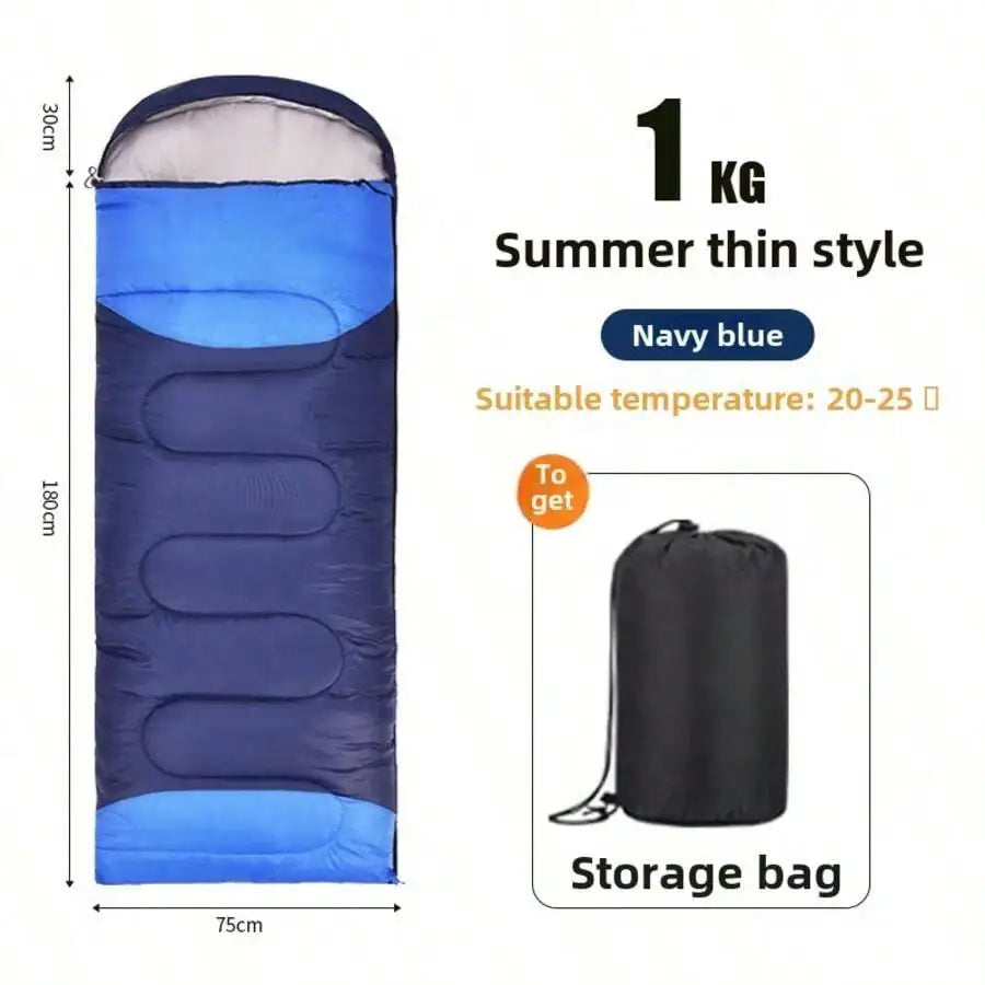 Sleeping Bags For Adults Camping (450GSM) - Temp Range (5F–32F) Portable Waterproof Compression Sack- Camping Sleeping Bags For