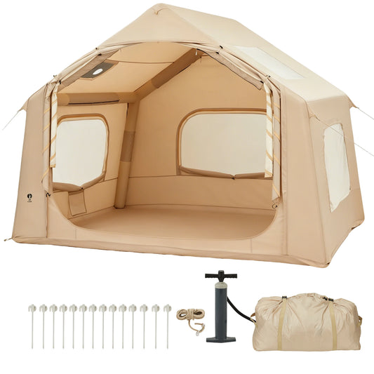 HiMISS Inflatable Camping Tent 3 To 5 Person Waterproof Glamping Shelter